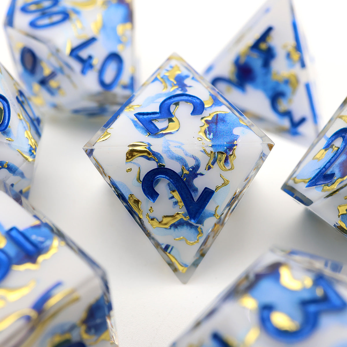 Devine Marble | Art Core Dice | 7 Piece Set