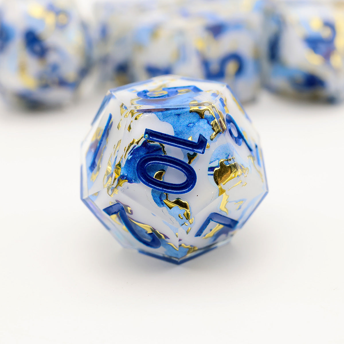 Devine Marble | Art Core Dice | 7 Piece Set