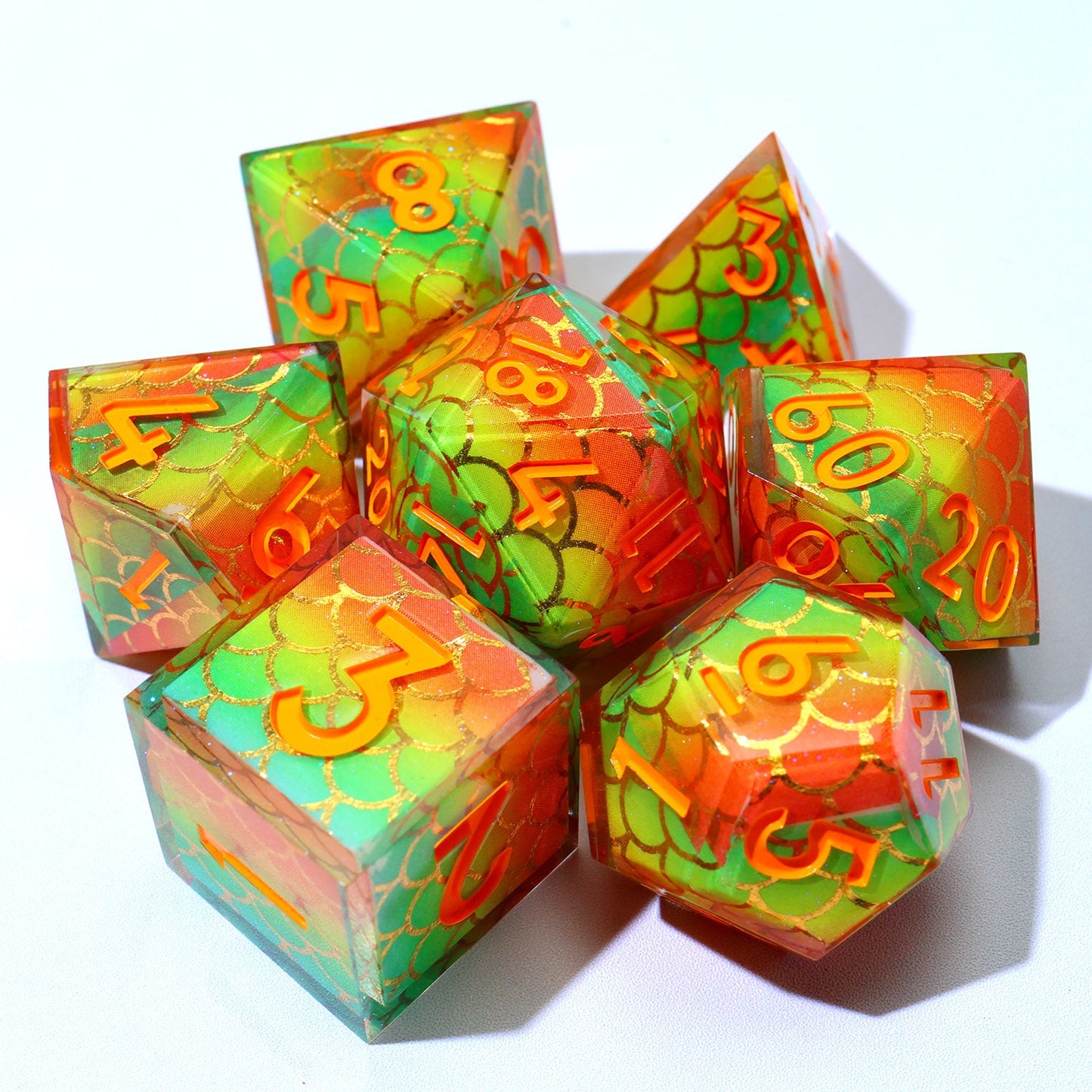 Serpentflare | Art Core Dice | 7 Piece Set