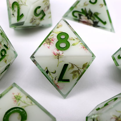 Floral Notes | Art Core Dice| 7 Piece Set
