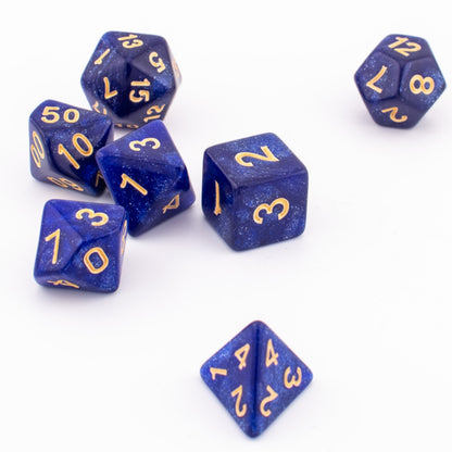 Stellar Void | Soft Edge Dice | Acrylic | 7 Piece Set