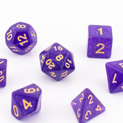 Celestial Twilight | Soft Edge Dice | Acrylic | 7 Piece Set