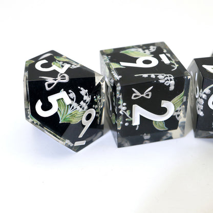 Midnight Moondrop | Art Core Dice| 7 Piece Set