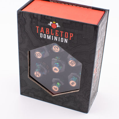 Gravebound Elixir | Potion Bottle Resin Dice Set | Sharp Edge | 7 Piece Set