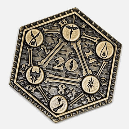 Fortune's Flip | D2 Coin | Solid Metal | Bronze