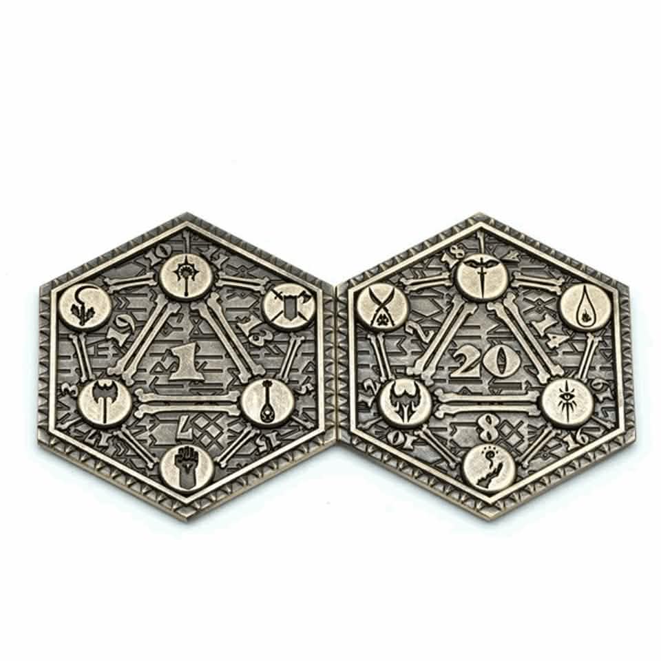 Fortune's Flip | D2 Coin | Solid Metal | Bronze
