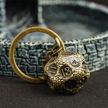 Keyring | Bronze/Dragonscale | Metal D20