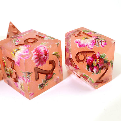 Peach Tea | Art Core Dice| 7 Piece Set