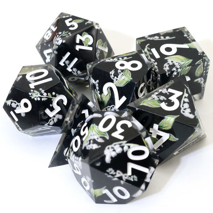 Midnight Moondrop | Art Core Dice| 7 Piece Set