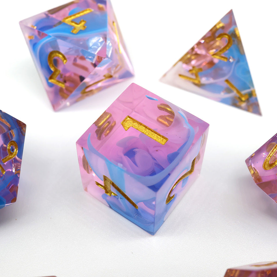 Sundae Swirl | Sharp Edge Dice | 7 Piece Set