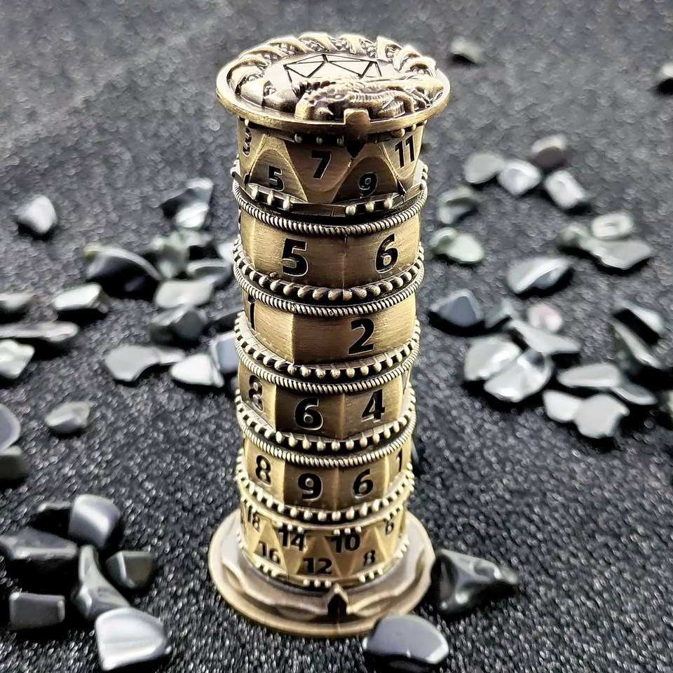Barrel Dice Spinner | Gold
