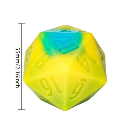 Critical Cleanse | 55mm D20 Soap | Yellow & Blue