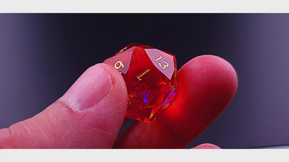 Molten Prism | Diamond Cut Sharp Edge Resin | 7 Piece Dice Set