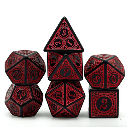 Infernal Runes | Acrylic Dice | 7 Piece Set