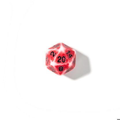 Crimson Relic | Acrylic Dice | 7 Piece Set