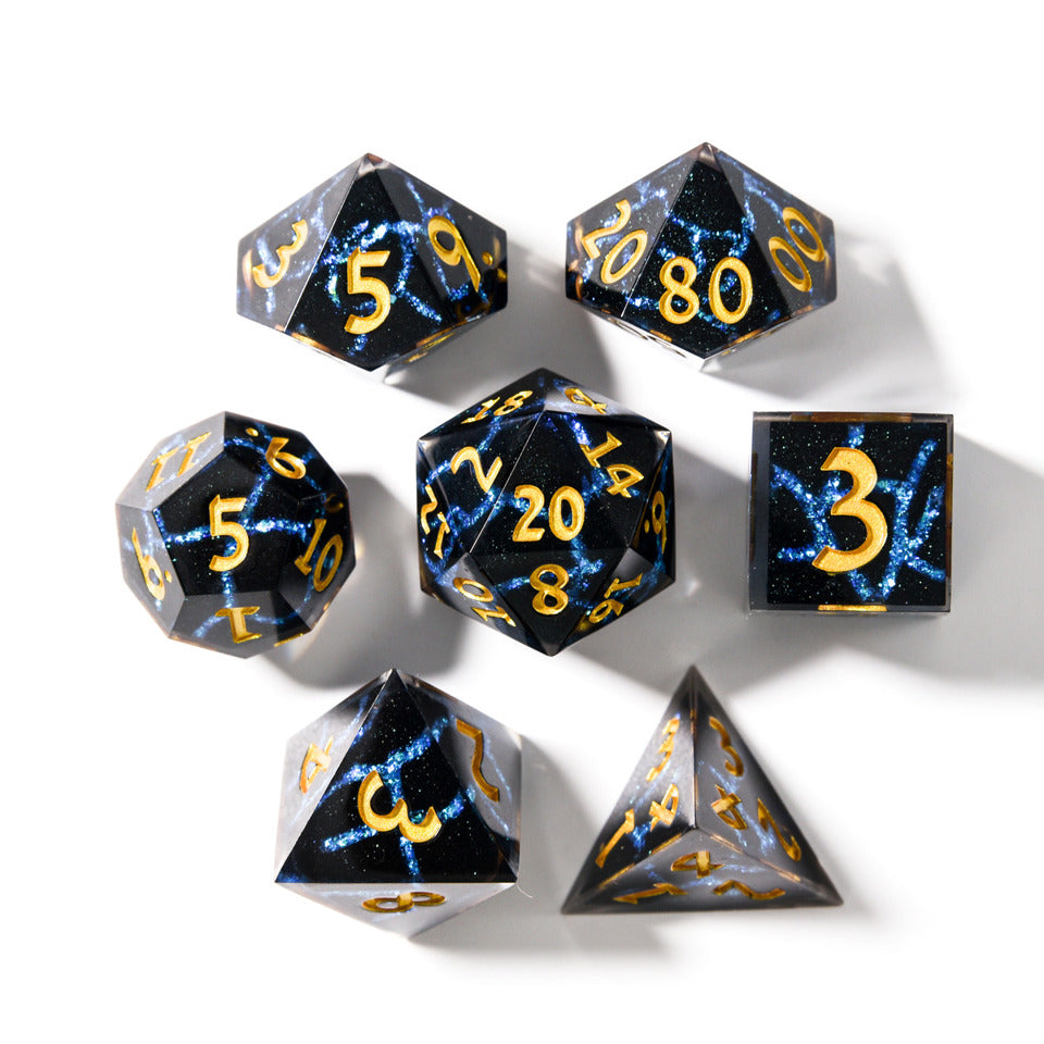 Cosmic Fracture | Art Core Dice| 7 Piece Set