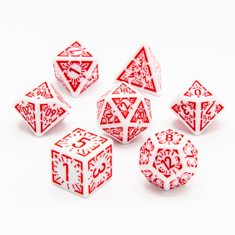 Arcane Flare | Acrylic Dice | 7 Piece Set