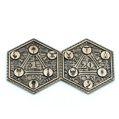 Fortune's Flip | D2 Coin | Solid Metal | Bronze